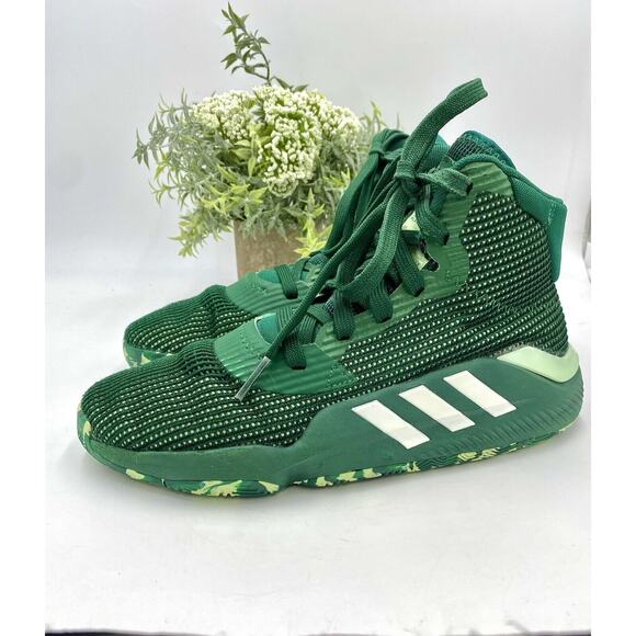 Adidas mens Green Pro Bounce 2019 Basketball sneakers M 6.5/wom 8 ART G26168 - Picture 5 of 16